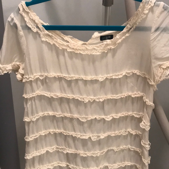 J Crew Cream colored Cotton/Silk women’s dress - Picture 3 of 6